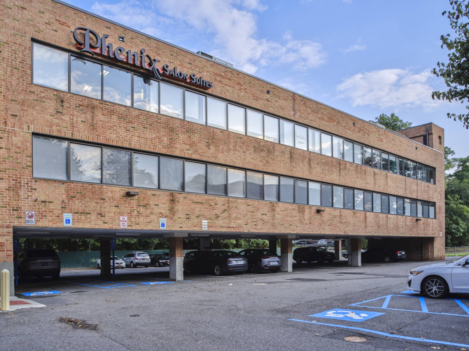 Phenix Salons with parking on first level.