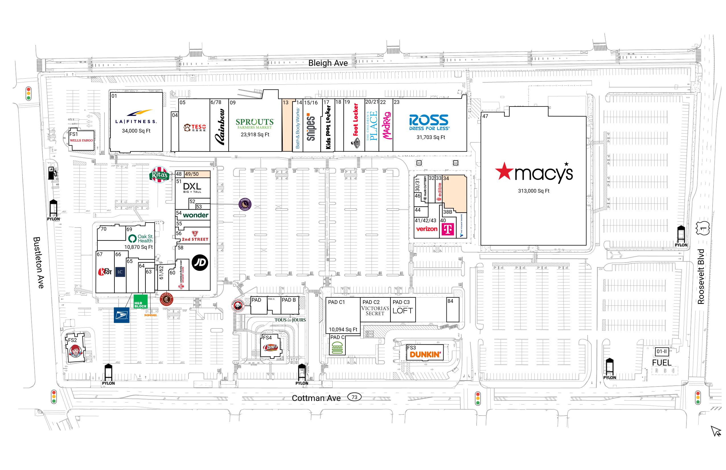 Retail Space for Lease at Roosevelt Mall | Brixmor