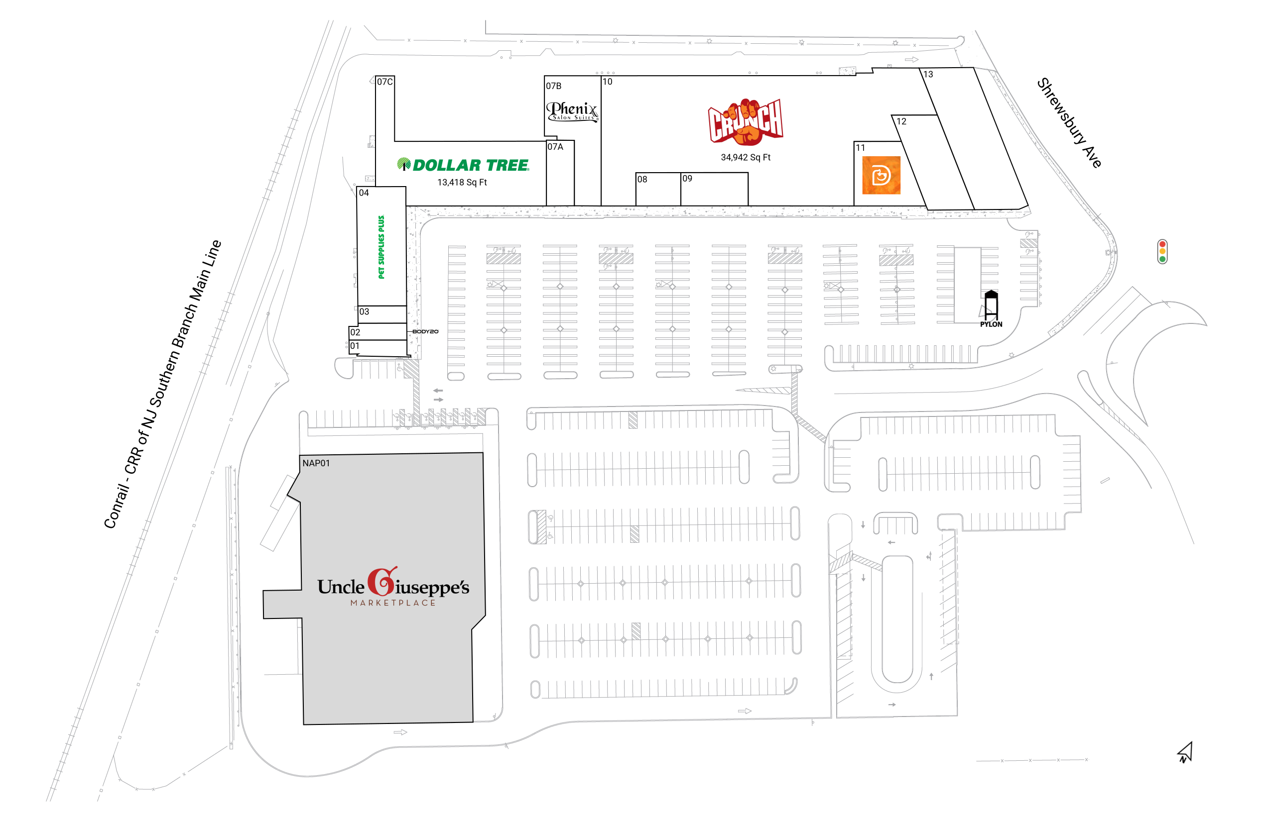 Retail Space for Lease at Tinton Falls Plaza | Brixmor