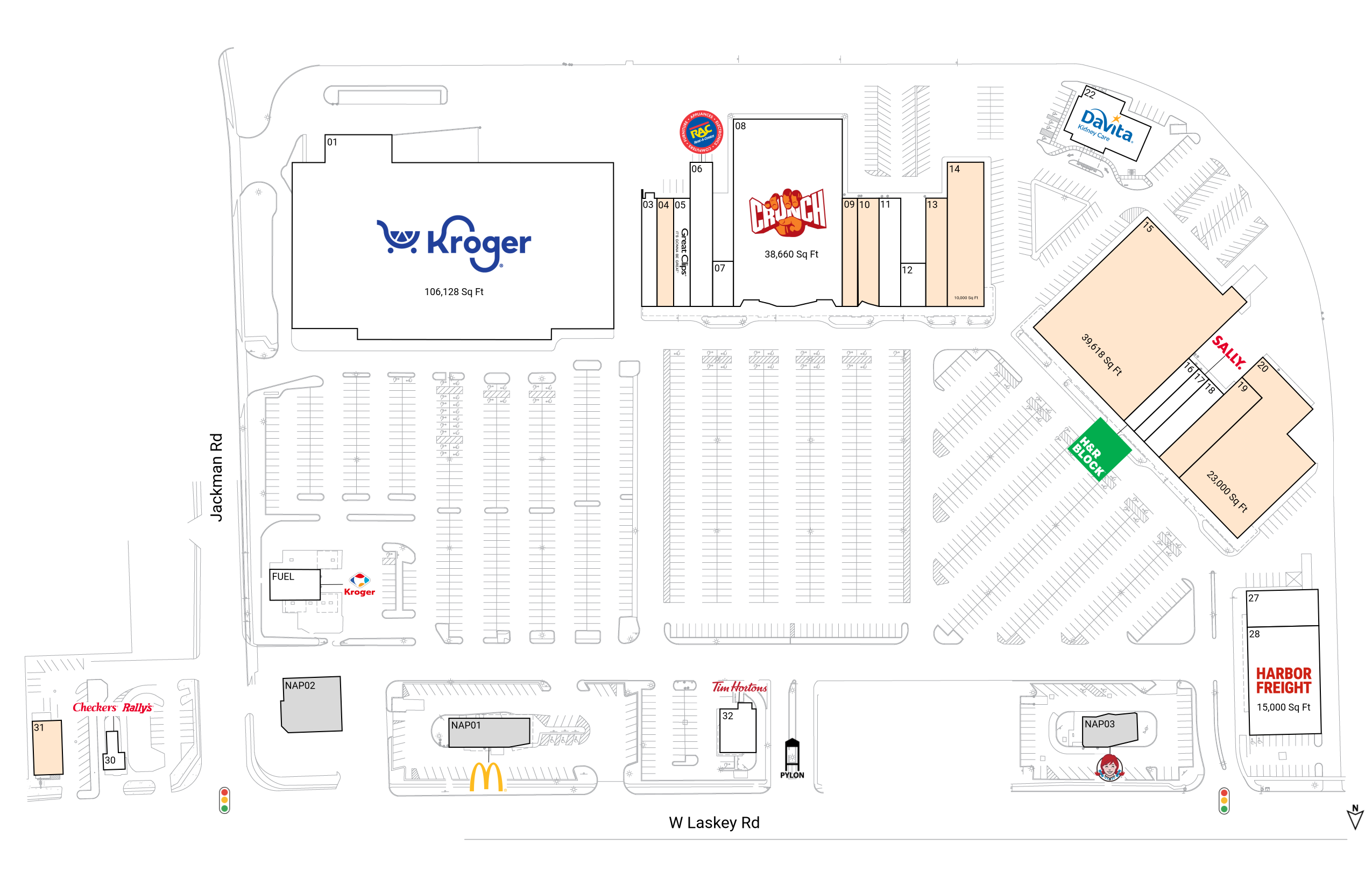 洋書 Retail Location A MicroScale Perspective Retail Space for Lease at Miracle Mile Shopping Plaza 19 | Brixmor