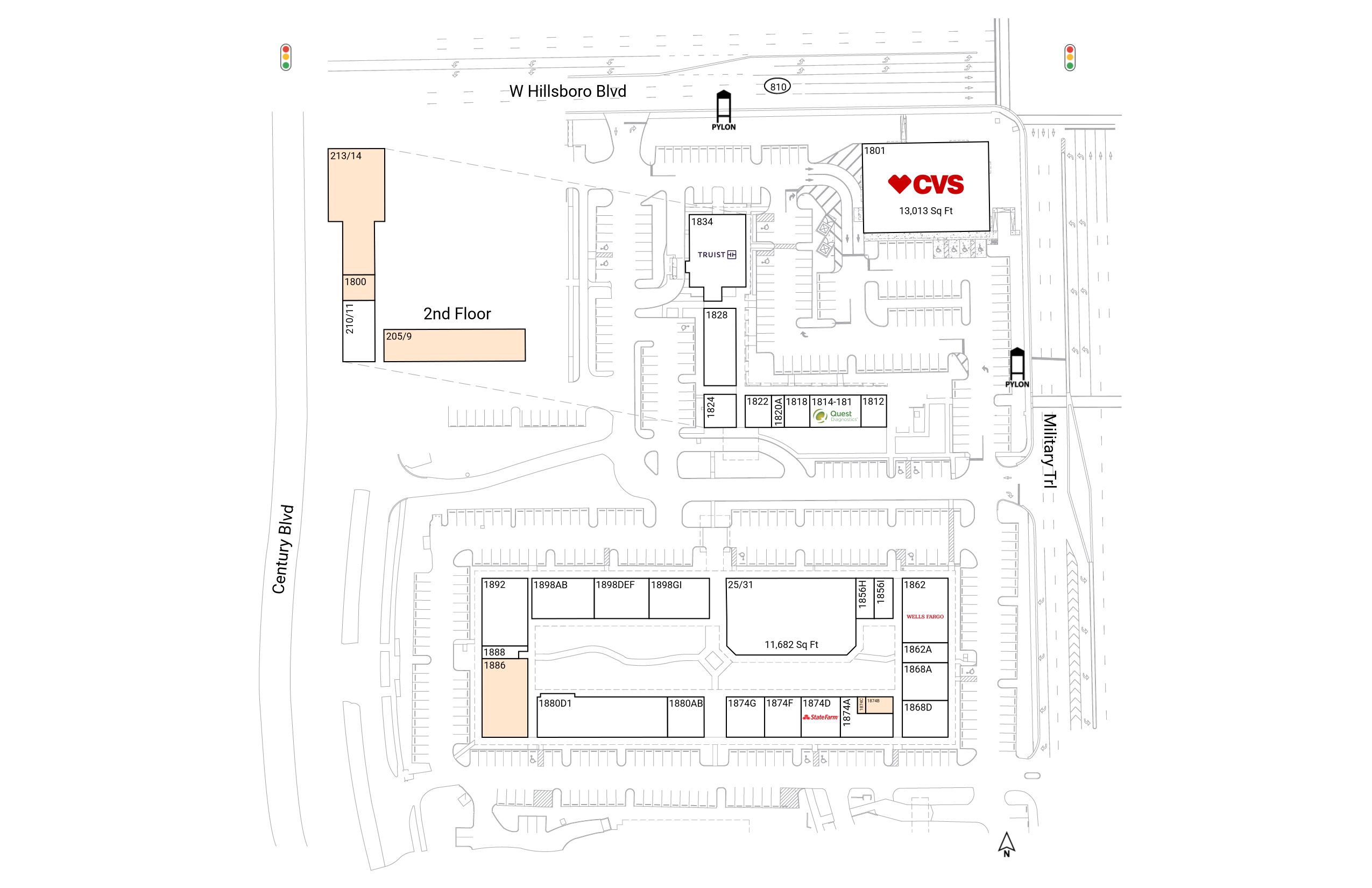洋書 Retail Location A MicroScale Perspective Retail Space for Lease at Century Plaza Shopping Center 1800 | Brixmor