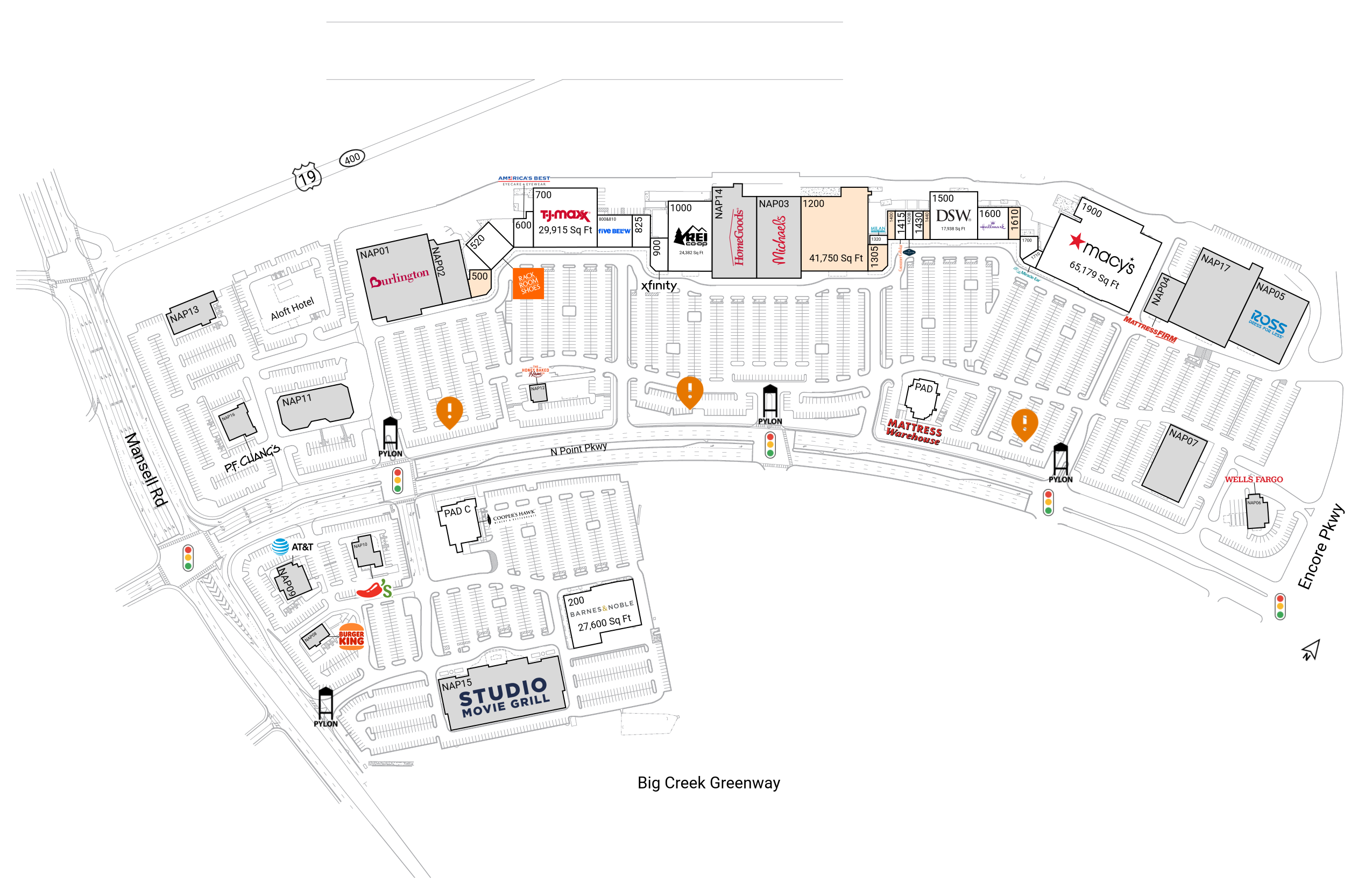 Retail Space for Lease at Mansell Crossing 1440 | Brixmor