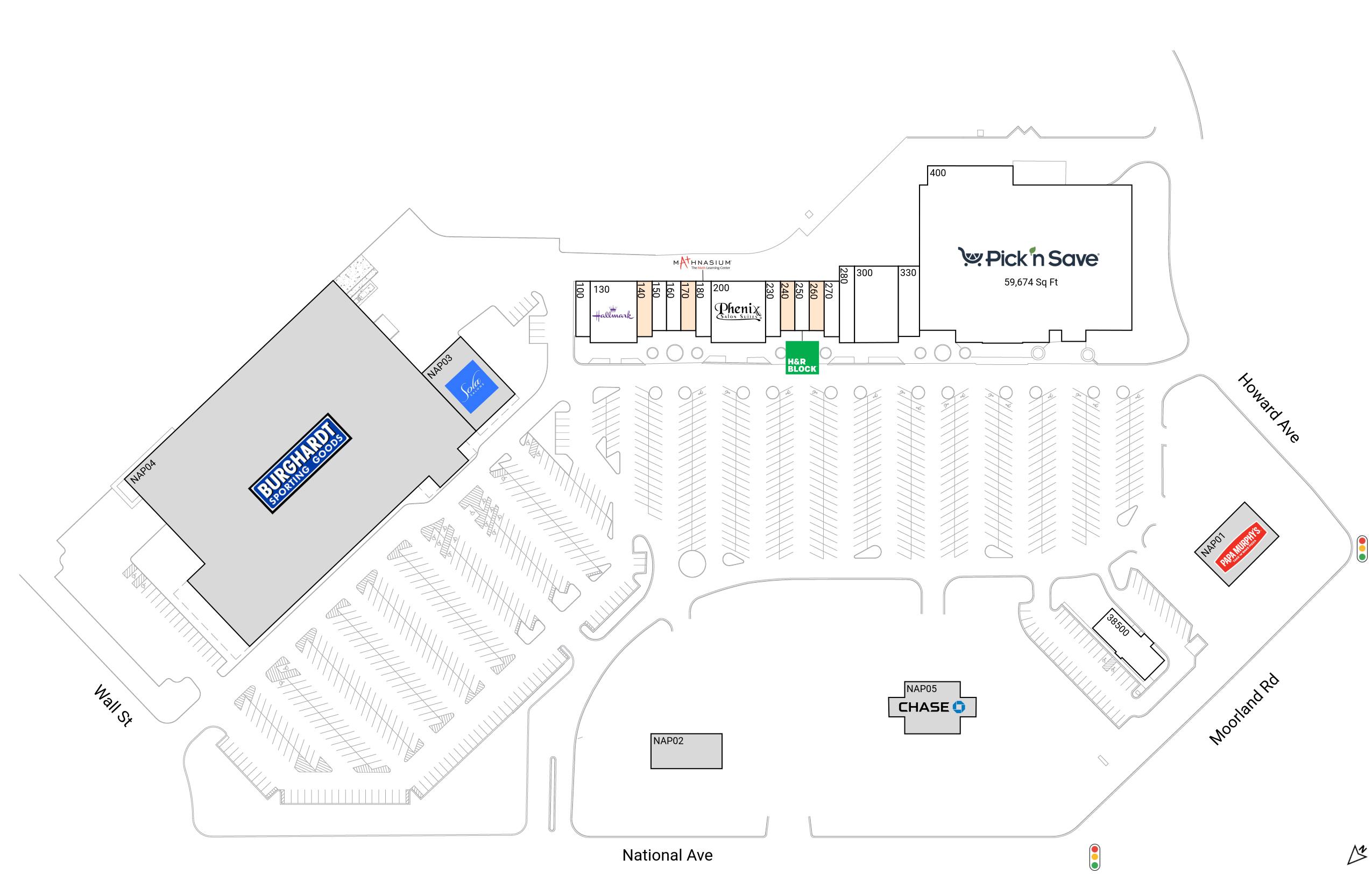 Retail Space for Lease at Moorland Square Shopping Ctr | Brixmor