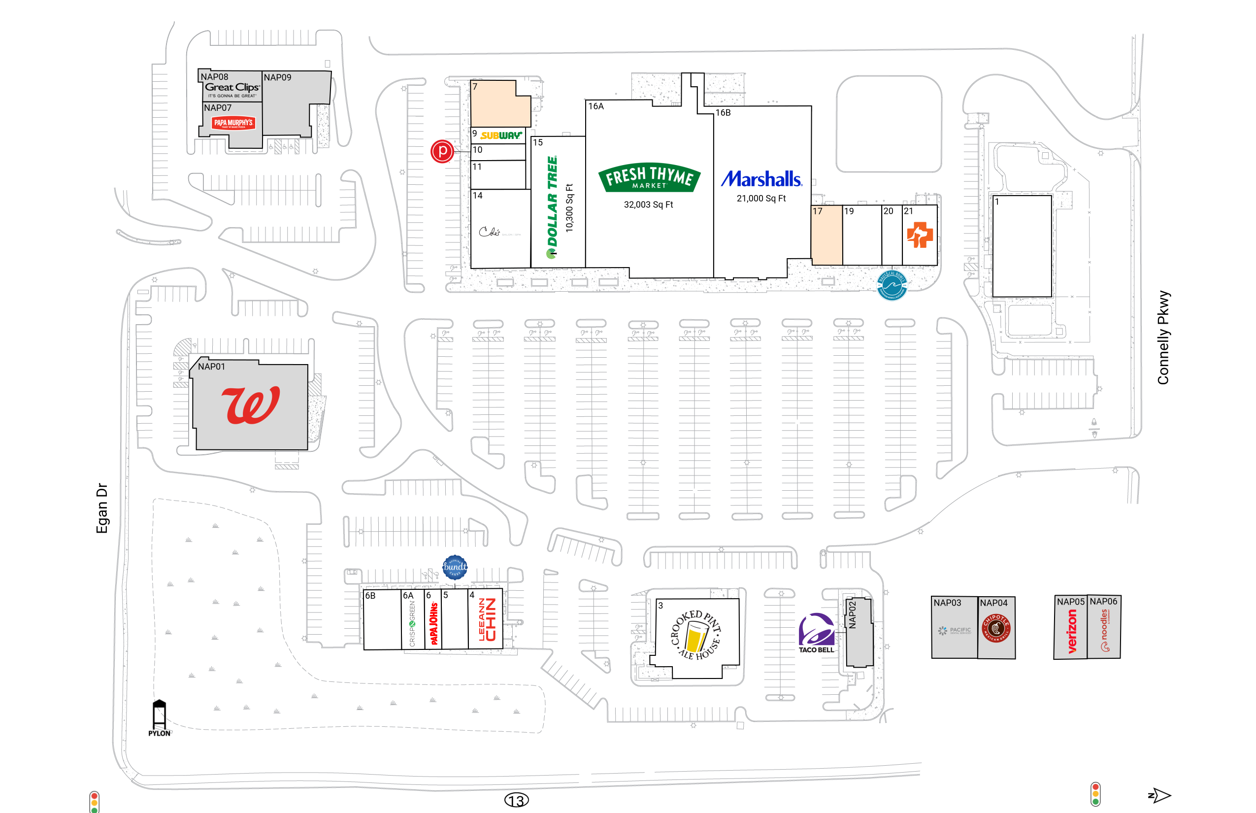 Retail Space for Lease at Marketplace @ 42 7 | Brixmor