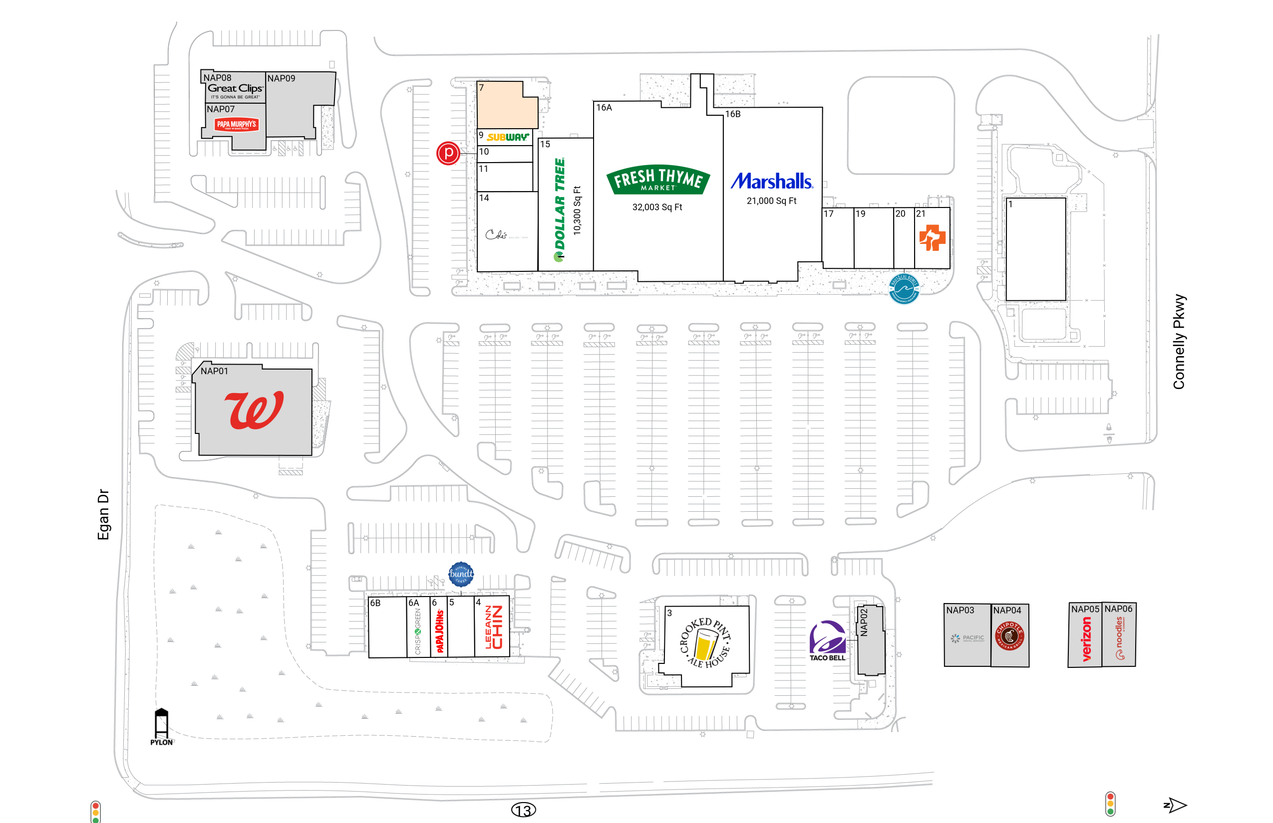 Retail Space for Lease at Marketplace @ 42 7 | Brixmor