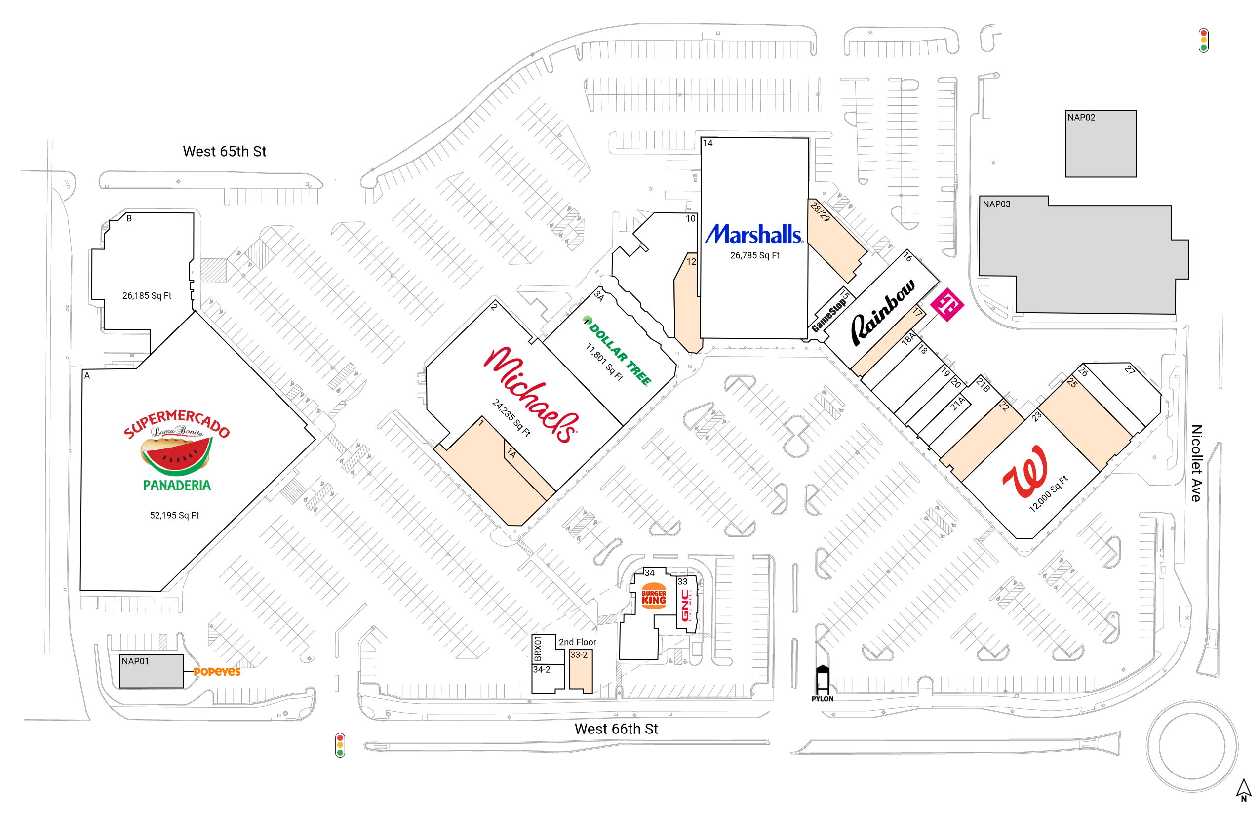 洋書 Retail Location A MicroScale Perspective Retail Space for Lease at Richfield Hub | Brixmor