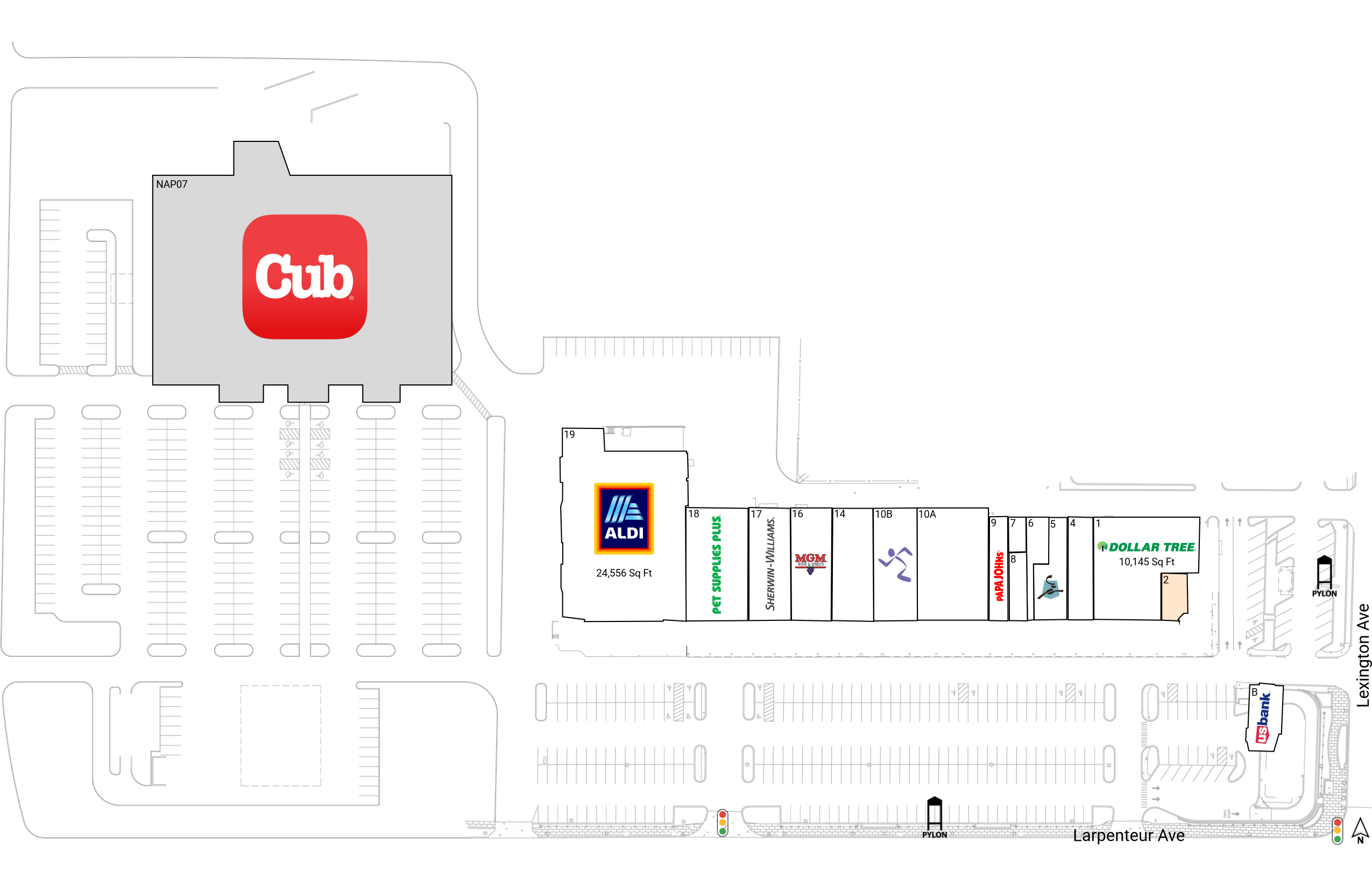 洋書 Retail Location A MicroScale Perspective Retail Space for Lease at Cross Keys Commons | Brixmor