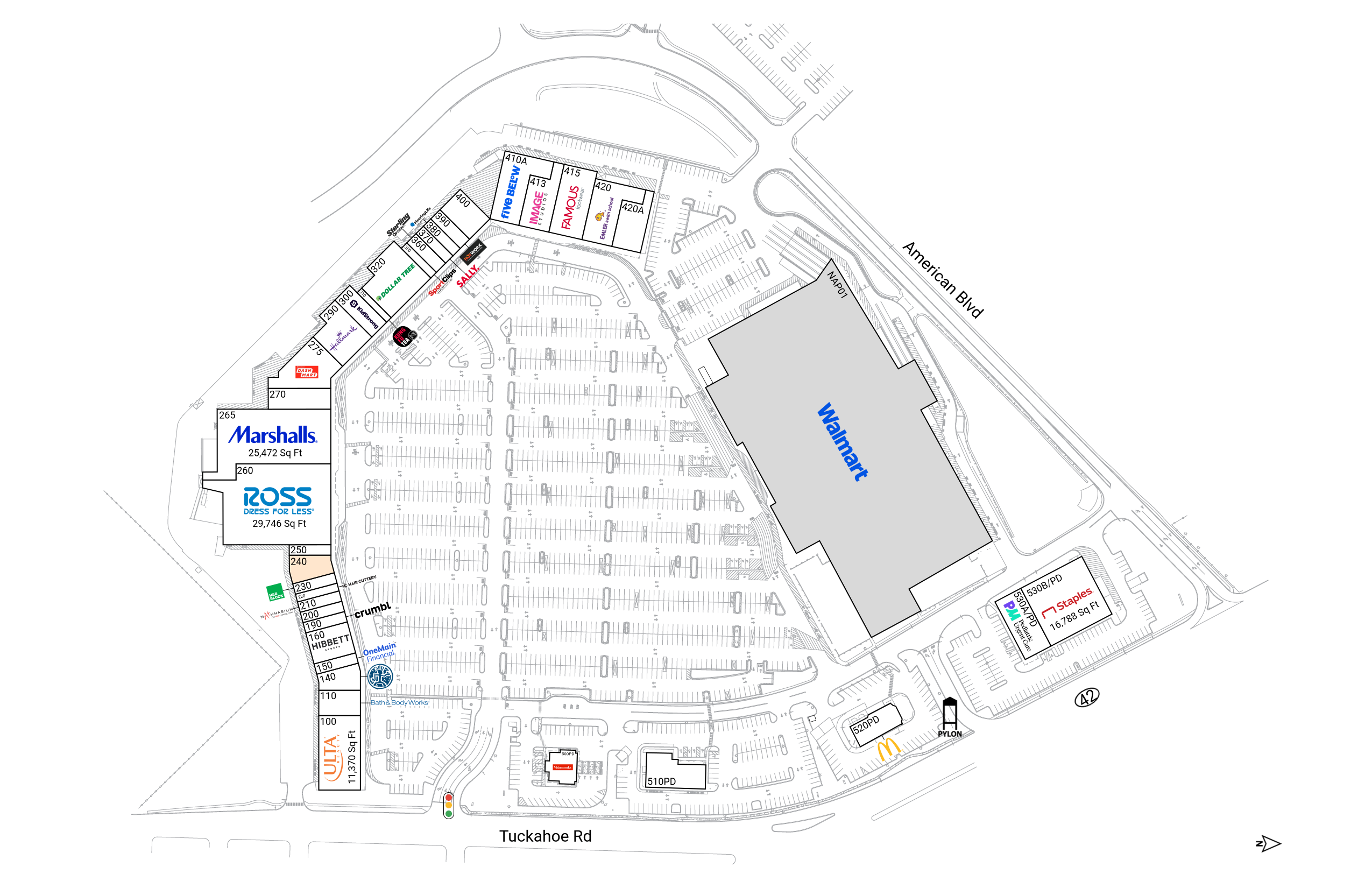 Retail Space for Lease at Cross Keys Commons 240 | Brixmor